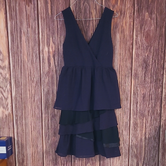 Rio Dresses & Skirts - Chic Black Layered Women's High Low Dress